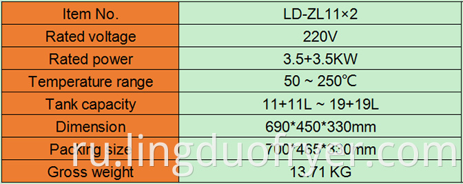 11l Electric Fryer Product Details